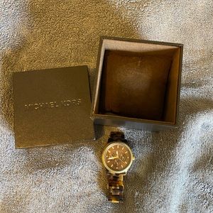 Michael Kors Tortoise Shell Watch